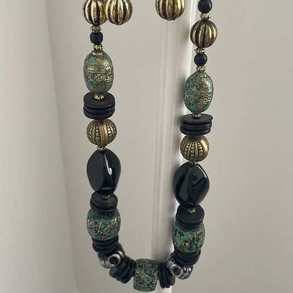 Brand new necklace and earrings set. Tribal vibes. - Picture 2 of 2
